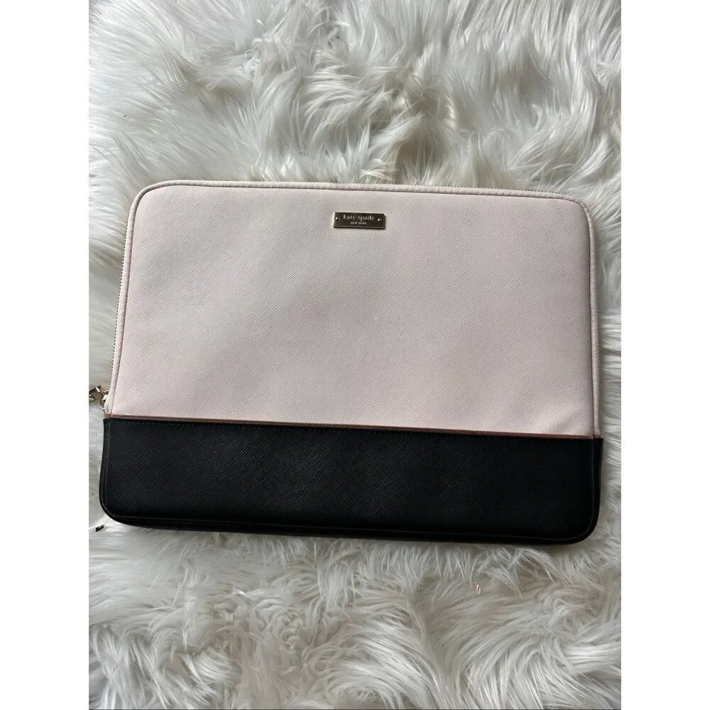 Kate Spade laptop case protector for 13 inch laptop pink and black